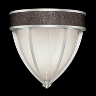 100043-421 Fine Art Lighting Mirage 12.25"H Sconce with Silver Leaf/Nickel/Pebble Finish