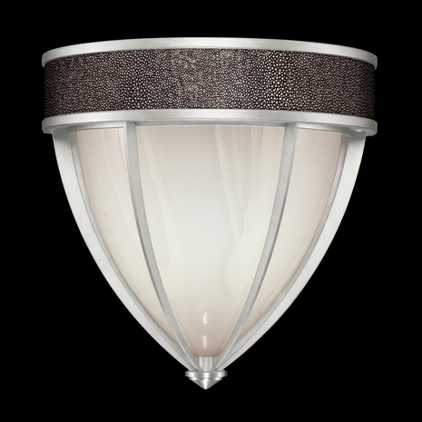 100043-421 Fine Art Lighting Mirage 12.25"H Sconce with Silver Leaf/Nickel/Pebble Finish