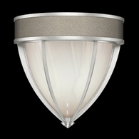 100043-422 Fine Art Lighting Mirage 12.25"H Sconce with Silver Leaf/Nickel/Coco Finish