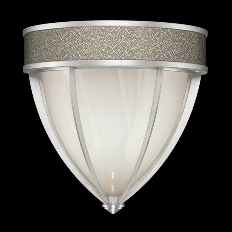100043-422 Fine Art Lighting Mirage 12.25"H Sconce with Silver Leaf/Nickel/Coco Finish