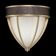 100043-511 Fine Art Lighting Mirage 12.25"H Sconce with Soft Gold Leaf/Brass/Pebble Finish