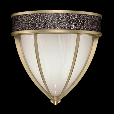 100043-511 Fine Art Lighting Mirage 12.25"H Sconce with Soft Gold Leaf/Brass/Pebble Finish