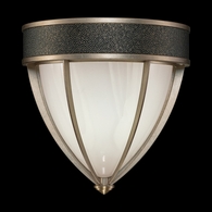 100043-513 Fine Art Lighting Mirage 12.25"H Sconce with Soft Gold Leaf/Brass/Black Knight Finish