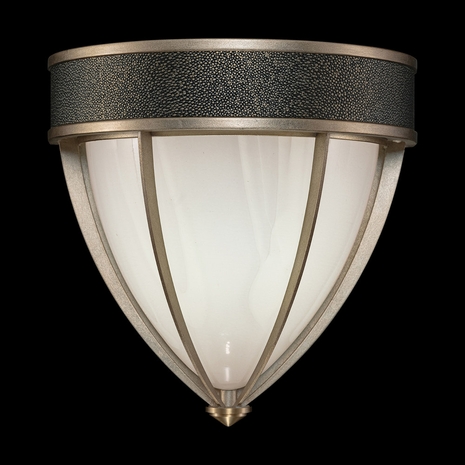 100043-513 Fine Art Lighting Mirage 12.25"H Sconce with Soft Gold Leaf/Brass/Black Knight Finish