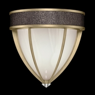 100043-521 Fine Art Lighting Mirage 12.25"H Sconce with Soft Gold Leaf/Nickel/Pebble Finish
