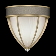 100043-522 Fine Art Lighting Mirage 12.25"H Sconce with Soft Gold Leaf/Nickel/Coco Finish