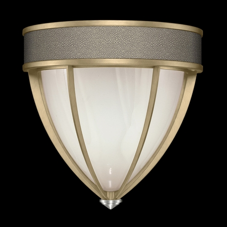 100043-522 Fine Art Lighting Mirage 12.25"H Sconce with Soft Gold Leaf/Nickel/Coco Finish