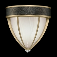 100043-523 Fine Art Lighting Mirage 12.25"H Sconce with Soft Gold Leaf/Nickel/Black Knight Finish