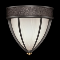 100043-711 Fine Art Lighting Mirage 12.25"H Sconce with Midnight Steel/Brass/Pebble Finish
