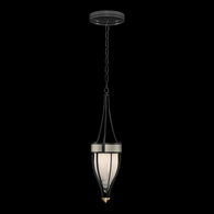 100045-112 Fine Art Lighting Mirage 7.5"W Round Pendant with Black Iron/Brass/Coco Finish