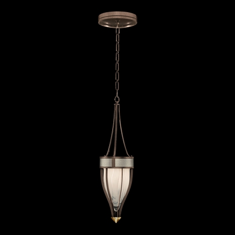 100045-212 Fine Art Lighting Mirage 7.5"W Round Pendant with Bronze/Brass/Coco Finish