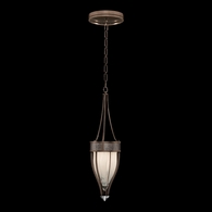 100045-221 Fine Art Lighting Mirage 7.5"W Round Pendant with Bronze/Nickel/Pebble Finish