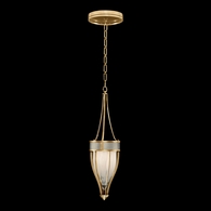 100045-312 Fine Art Lighting Mirage 7.5"W Round Pendant with Gold Leaf/Brass/Coco Finish