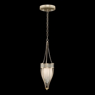 100045-612 Fine Art Lighting Mirage 7.5"W Round Pendant with Champagne/Brass/Coco Finish
