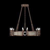 100047-222 Fine Art Lighting Mirage 35.75"W Round Chandelier with Bronze/Nickel/Coco Finish