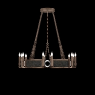100047-223 Fine Art Lighting Mirage 35.75"W Round Chandelier with Bronze/Nickel/Black Knight Finish