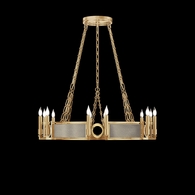 100047-312 Fine Art Lighting Mirage 35.75"W Round Chandelier with Gold Leaf/Brass/Coco Finish