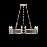 100047-621 Fine Art Lighting Mirage 35.75"W Round Chandelier with Champagne/Nickel/Pebble Finish