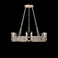 100047-622 Fine Art Lighting Mirage 35.75"W Round Chandelier with Champagne/Nickel/Coco Finish