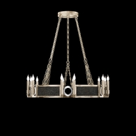 100047-623 Fine Art Lighting Mirage 35.75"W Round Chandelier with Champagne/Nickel/Black Knight Finish