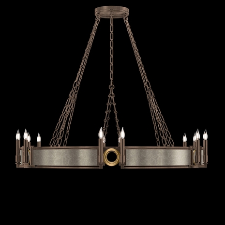 100048-212 Fine Art Lighting Mirage 49.75"W Round Chandelier with Bronze/Brass/Coco Finish