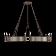 100048-222 Fine Art Lighting Mirage 49.75"W Round Chandelier with Bronze/Nickel/Coco Finish