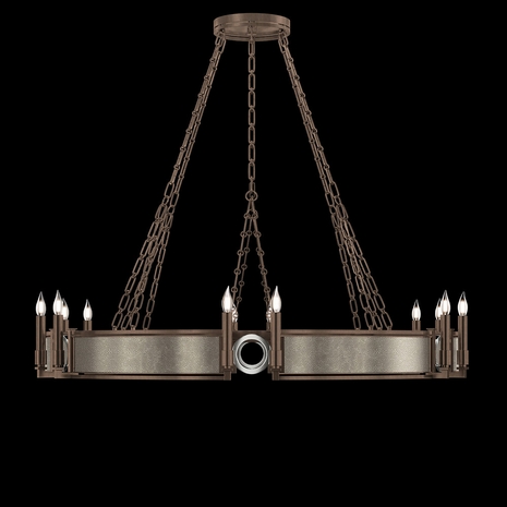 100048-222 Fine Art Lighting Mirage 49.75"W Round Chandelier with Bronze/Nickel/Coco Finish