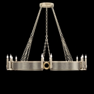 100048-612 Fine Art Lighting Mirage 49.75"W Round Chandelier with Champagne/Brass/Coco Finish