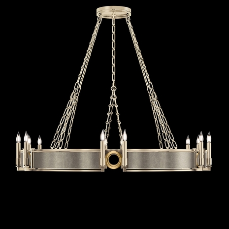 100048-612 Fine Art Lighting Mirage 49.75"W Round Chandelier with Champagne/Brass/Coco Finish