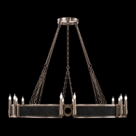 100048-613 Fine Art Lighting Mirage 49.75"W Round Chandelier with Champagne/Brass/Black Knight Finish