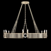 100048-622 Fine Art Lighting Mirage 49.75"W Round Chandelier with Champagne/Nickel/Coco Finish