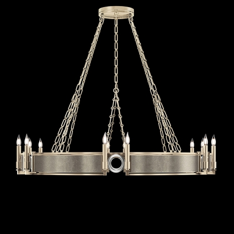 100048-622 Fine Art Lighting Mirage 49.75"W Round Chandelier with Champagne/Nickel/Coco Finish