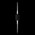 100049-1 Fine Art Lighting Blade 35.625"H Sconce with Black/Dark Walnut Finish