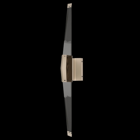 100049-6 Fine Art Lighting Blade 35.625"H Sconce with Champagne/Dark Walnut Finish