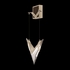 100050-6 Fine Art Lighting Blade Adjustable Sconce with Champagne/Dark Walnut Finish