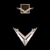 100050-6 Fine Art Lighting Blade Adjustable Sconce with Champagne/Dark Walnut Finish