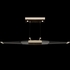 100051-6 Fine Art Lighting Blade 52.125"W Linear Pendant with Champagne/Dark Walnut Finish