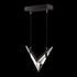 100055-1 Fine Art Lighting Blade 13.375"W Linear Pendant with Black Finish