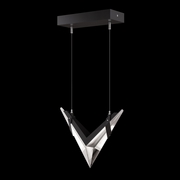 100055-1 Fine Art Lighting Blade 13.375"W Linear Pendant with Black Finish