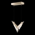 100055-6 Fine Art Lighting Blade 13.375"W Linear Pendant with Champagne Finish