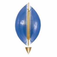 100058-31 Fine Art Lighting Embark 23.75"H Sconce with Gold Leaf/Blue Finish