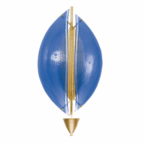 100058-31 Fine Art Lighting Embark 23.75"H Sconce with Gold Leaf/Blue Finish