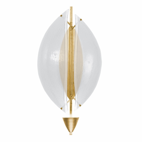 100058-33 Fine Art Lighting Embark 23.75"H Sconce with Gold Leaf/Clear Finish