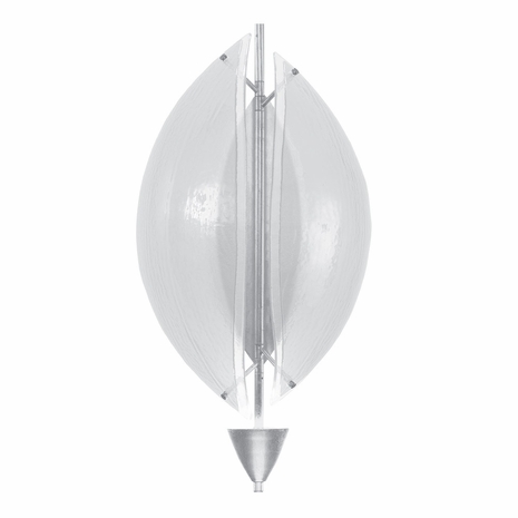 100058-43 Fine Art Lighting Embark 23.75"H Sconce with Silver Leaf/Clear Finish