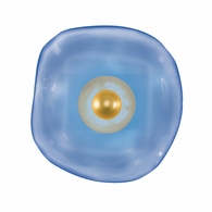 100059-31 Fine Art Lighting Embark 16"H Sconce with Gold Leaf/Blue Finish