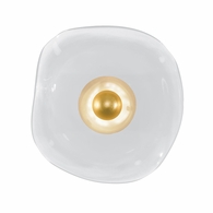 100059-33 Fine Art Lighting Embark 16"H Sconce with Gold Leaf/Clear Finish