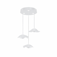 100065-63 Fine Art Lighting Embark 31.25"W Round Pendant with White/Clear Finish