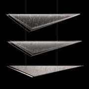 100116-41 Fine Art Lighting Volo 60.5"W Rectangular Pendant with Silver/Clear Linear Finish