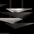 100116-45 Fine Art Lighting Volo 60.5"W Rectangular Pendant with Silver/Smoke Hammered Finish