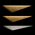 100116-46 Fine Art Lighting Volo 60.5"W Rectangular Pendant with Silver/Amber Hammered Finish